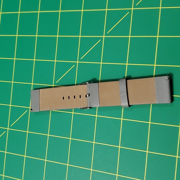 Grey Leather Fitbit Blaze Band - Picture 4 of 5